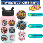 50 Pieces Gears Stickers for Scrapbooking, Self-Adhesive Scrapbooking Punk - Image 5