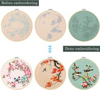 Santune 3 Pack Embroidery Kit for Adults Cross Stitch Kits for Beginners - Image 4