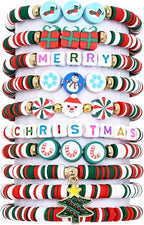 Friendship Bracelets for Girls, 10-Piece Cute Preppy Beaded Bracelet Set for by CHENSILAIYI