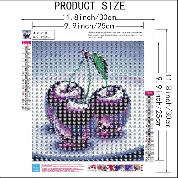 SHICERNHJ Cherries Diamond Painting Kits - Image 5