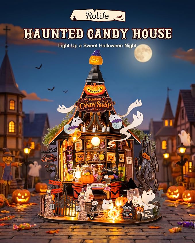 Rolife Halloween Haunted Candy House DIY Miniature House Kits - Image 2