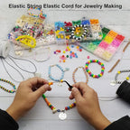 LUSTEMBER Elastic String for Bracelets, 1 mm x 110 Yards Sturdy Stretchy - Image 7
