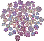 500g/1.1lb Ceramic Mosaic Tiles Mixed Shapes of Flowers, Mushrooms - Image 2