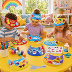 36Pcs EVA Foam Visor Summer Crafts Sun Hat Crafts Kits DIY Beach Sun Visor Hat - Image 5