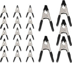 Amazon Basics 20-Piece Steel Spring Clamp Set, Non-Marking PVC-Coated Tips by AmazonBasics