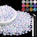 4000PCS 5mm Resin Jelly Rhinestones in Bulk, Bedazzling Flatback Crystals by BELLEBOOST