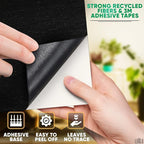 LEGLO Black Felt Sheets 12 Pcs, Sticky-Back A4 Craft Fabric, 8.3 x 11.8 in | - Image 3
