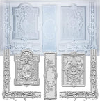 Art Mold for Polyclay Air Dry Clay Plaster, Frame and Plaque by FUNSHOWCASE