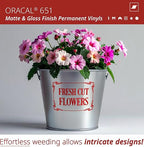 ORACAL 651 Matte Red Vinyl Durable Roll Easy to Weed Permanent Adhesive Craft - Image 3