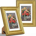 Vittanly 4x6 Picture Frames Set of 2, Ornate Vintage Photo Frame by Vittanly