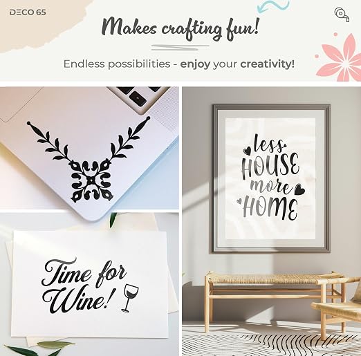 VViViD DECO65 Suede Black Permanent Adhesive Craft Vinyl - Image 2