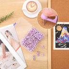 BESARME 200 Pcs Push Pins for Bulletin Board, Thumb Tacks for Cork Board | - Image 3