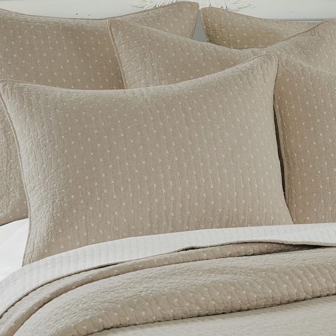 Levtex Home Cross Stitch Reversible Twin Bedspread Set - Image 6