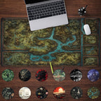 Game Forest Large Mouse Pad XXL Green Map Playmat - Image 2