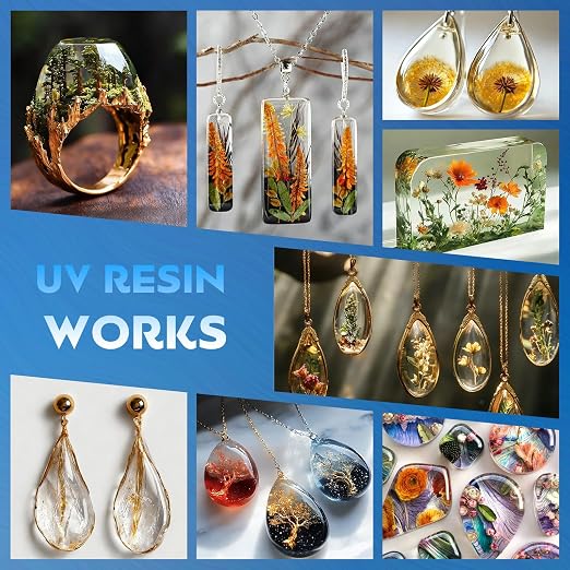 Akisey UV Resin 300g, Crystal Clear UV Resin Glue - Image 3