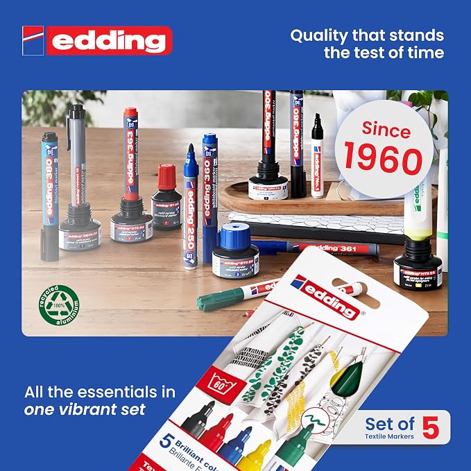 edding 4500 Textile Marker Set - Image 7