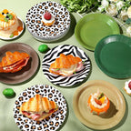 Funnymoom 60 Pcs 7 Inch Jungle Safari Paper Plates Forest Animal Plates - Image 6