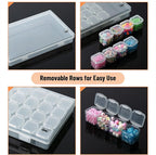 Mr. Pen- Bead Storage Containers, 28 Grids, 2 Pack, Transparent, Small Bead - Image 4