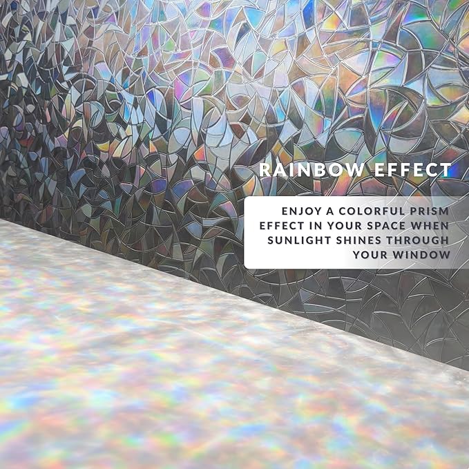 Mosaic Rainbow Light Effects Window Privacy Film by Artscape - Image 4