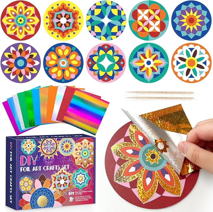 TENYEAH Mandala Foil Art, DIY Craft Kit by Unknown