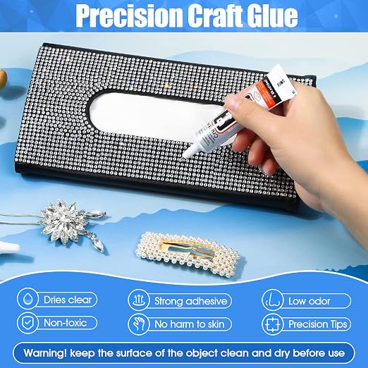 B-7000 Glue Clear for Rhinestone Crafts, Jewelry and Bead Adhesive B7000 Semi - Image 2