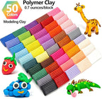 CiaraQ 50-Color Polymer Clay Oven Bake Modeling Kit | 14 sculpting tools - Image 3