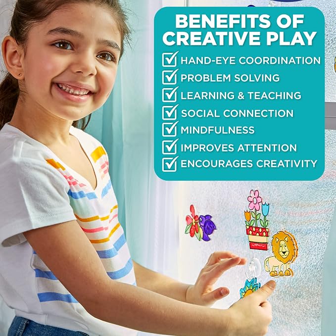 Horizon Group USA 10-Pack Suncatcher Art Pens – 10 Colors, 10ML Each – Kids’ - Image 6