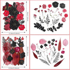 Nuanchu Black Red Dried Pressed Flowers - Image 4