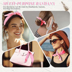 Suhine 100% Cotton Solid Bandanas Blank Bandanas Multifunctional Headband Scarf - Image 4