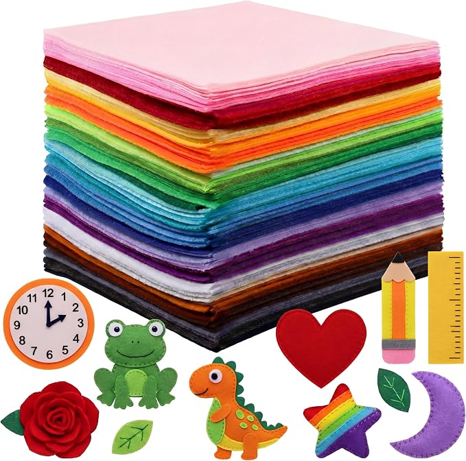 Moukeren 240 Pcs 12 x 12 Inch Felt Sheets Bulk by Moukeren