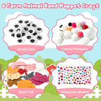 WATINC 6Pcs Hand Puppet Making Kit, Art Craft Felt Sock Puppet Toys, Creative - Image 2