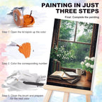 Yezavesu 4 Pack Framed Paint by Numbers Kit - Image 4