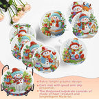 Benjenes 8PCS Christmas Diamond Art Coasters Kit - Image 6
