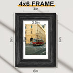 Vittanly 4x6 Picture Frames Set of 2, Ornate Vintage Photo Frame - Image 7
