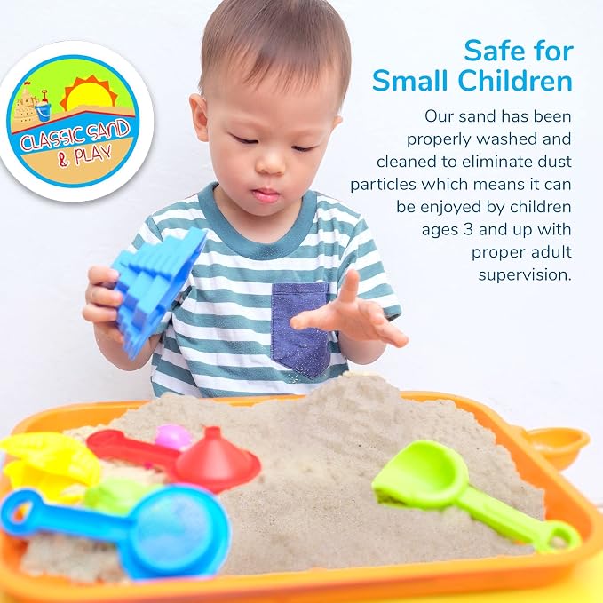 Classic Sand and Play Sand for Sandbox, and Outdoor Use, 20 lb. Bag, Wet Castle - Image 5