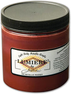 Jacquard Lumiere 8oz Fabric Paint Metallic Russet by Jacquard