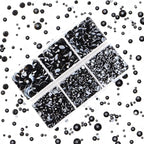 4000pcs Mixed Size Hot Fix Round Crystals Gems Glass Stones Hotfix Flat Back - Image 5