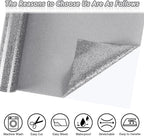 ​TORC Silver Glitter HTV Silver Heat Transfer Vinyl HTV Rolls - Image 2