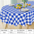 Smiry Oval Table Cloth, Waterproof Vinyl Tablecloth - Image 7