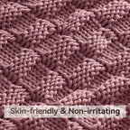 Knitted Weighted Blanket for Adult, No Beads Heavy Blanket 60” x 80'' 12lbs - Image 4