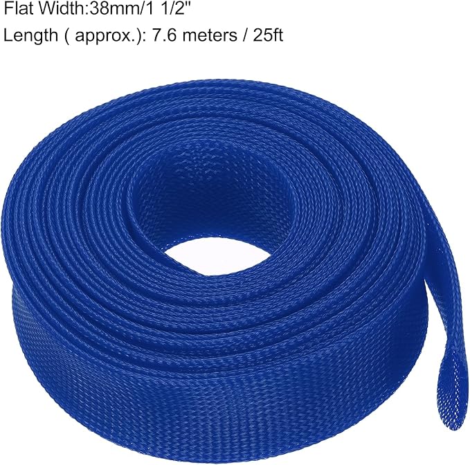 uxcell Expandable Sleeving, 1 1/2-inch 25ft Cable Sleeve - Image 3