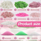 QUOZUO Pink Theme Scenery Basing Material Kit, 10 Pack Fairy Garden Miniatures - Image 2