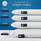 Bluewave Bedding Extra Slim Gel Memory Foam Pillow - Image 6