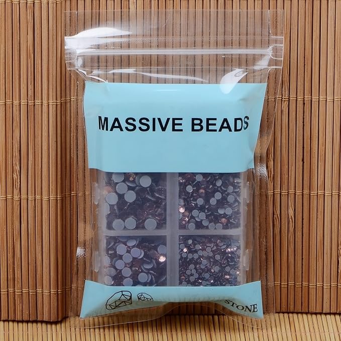 4000Pcs Mixed Size Hot Fix Round Crystals Gems Glass Stones Hotfix Flat Back - Image 4