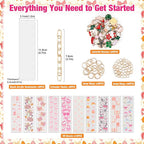 106 Pcs Bow Acrylic Bookmark Blanks Thicken 8 DIY Bookmark Making 10 Bow UV DTF - Image 2