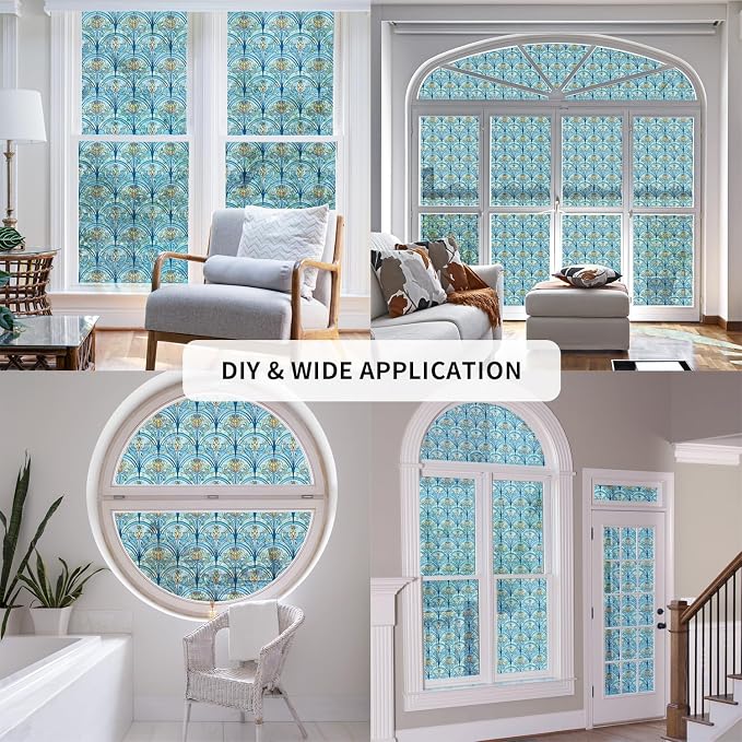 3D Vintage Stained Glass Window Film - Image 6