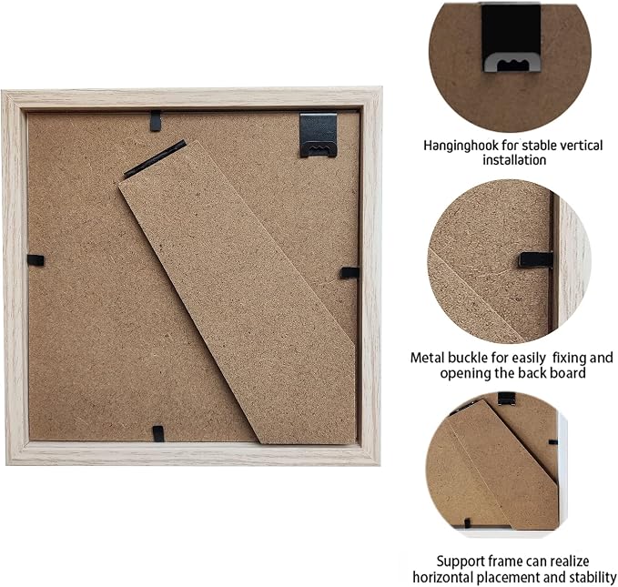 5x5 Small Shadow Box Frame Display Case, Display Case Box - Image 3