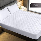 Utopia Bedding Quilted Fitted Mattress Pad, Full Size, Elastic Fitted Mattress - Image 2