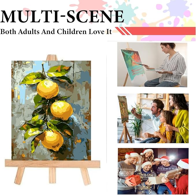 GXGLLPZBY Painting by Numbers for Adults Beginner, Refreshing Lemon Adult Paint - Image 5