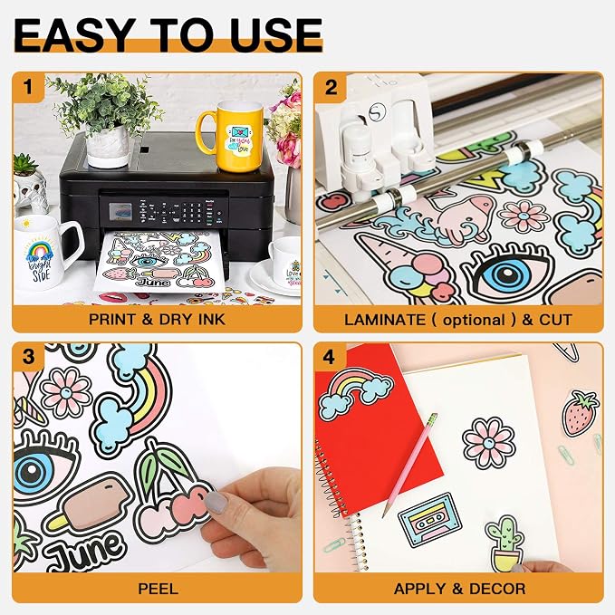 HTVRONT Printable Vinyl for Inkjet Printer & Laser Printer - Image 2